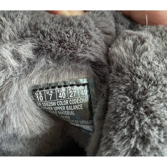 Skechers On-The-Go Zip Boots Charcoal Suede Ruffle 10W - Picture 5 of 5